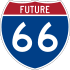 Interstate 66 marker