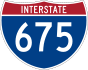 Interstate 675 marker