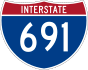 Interstate 691 marker
