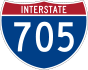 Interstate 705 marker