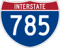 Interstate 785 marker