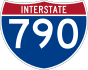 Interstate 790 marker