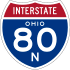 Interstate 80N marker