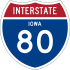Interstate 80 marker