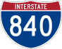 Interstate 840 marker