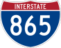 Interstate 865 marker