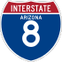 Interstate 8 marker