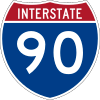 Interstate 90 route marker
