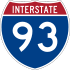 Interstate 93 marker