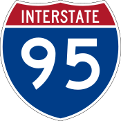 Interstate 95 marker