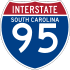 Interstate 95 marker