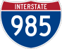 Interstate 985 marker