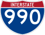 Interstate 990 marker