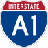 Interstate A1 shield