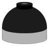  Illustration of cylinder shoulder painted black for nitrogen