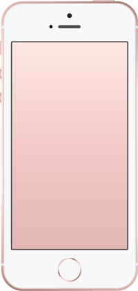 The iPhone SE smartphone in Rose Gold color