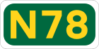 N78 road shield}}