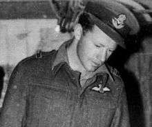 A man in a Second World War-era Royal Air Force uniform