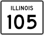Illinois Route 105 marker