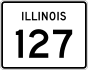 Illinois Route 127 marker