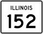 Illinois Route 152 marker