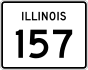 Illinois Route 157 marker