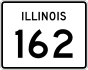 Illinois Route 162 marker