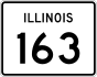 Illinois Route 163 marker