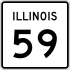 Illinois Route 59 marker