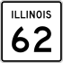 Illinois Route 62 marker