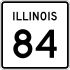 Illinois Route 84 marker
