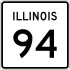 Illinois Route 94 marker