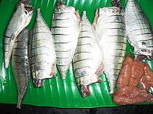 Indian mackerel cleaned