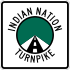 Indian Nation Turnpike marker