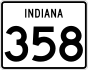 State Road 358 marker