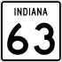 State Road 63 marker