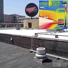 Infrared image shows excellent heat reflective properties of elastomeric roof coatings.