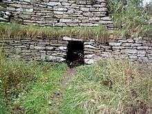 Inner wall of Dunbeath Broch