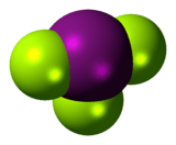 Iodine trifluoride molecule