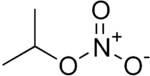 Skeletal formula of isopropyl nitrate