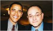 photograph of Jeffery M. Leving and Barack Obama