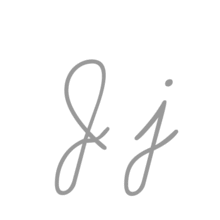 Writing cursive forms of J