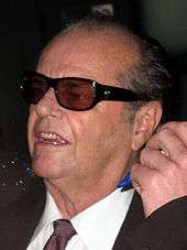 Photo of Jack Nicholson in 2008.