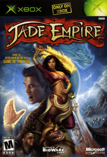 North American Xbox cover art of the video game Jade Empire