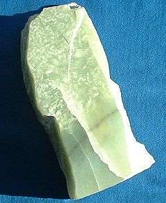 A slab of jade