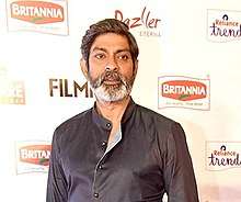 Jagapathi Babu at the 62nd Filmfare Awards South ceremony in 2015.