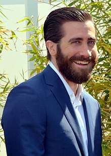 Colour photograph of Jake Gyllenhaal in 2017