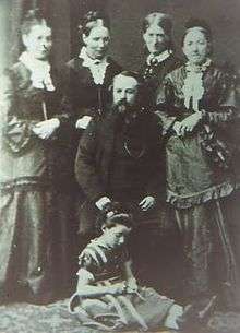 James Bartram with his grandmother and relatives when visiting Norfolk in 1858