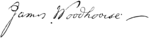 Signature of Dr. James Woodhouse