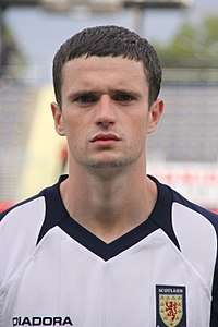 Jamie Murphy playing for Scotland U-21